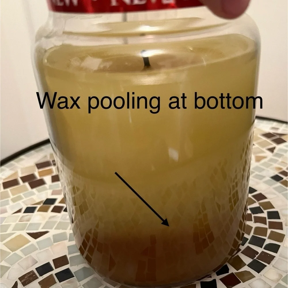 Yankee Candle Wild Passion Fruit Large Jar Candle Oil Pool, Single Wick Lit